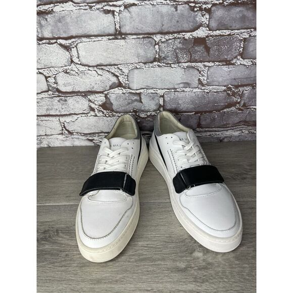 Gamma 4 True Alma Mater White Leather Strap Lace Up Shoes Men Sz 40EU/7M US W9.5 main image 6